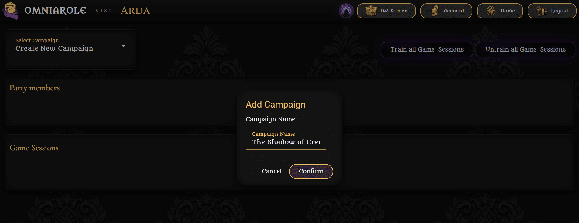 Creating a new campaign